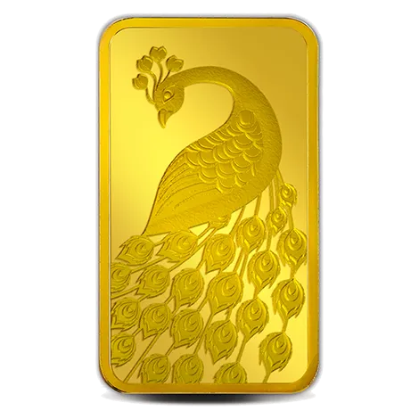 20 GM GOLD BAR PEACOCK 24K (999.9)