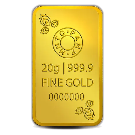20 GM GOLD BAR PEACOCK 24K (999.9)