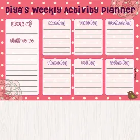 Activity Planner -  Birdie, Set of 50