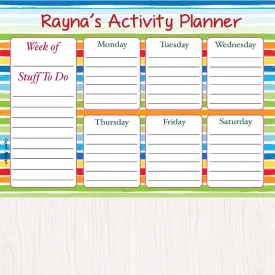 Activity Planner - Rainbow, Set of 50