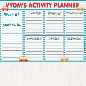 Activity Planner -  Transport, Set of 50