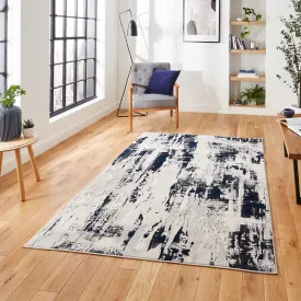 Apollo GR579 Grey/Navy Rug
