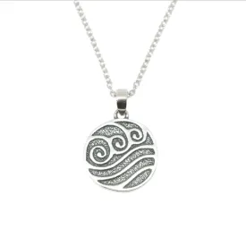 Avatar: The Last Airbender Water Tribe Circular Pendant Necklace