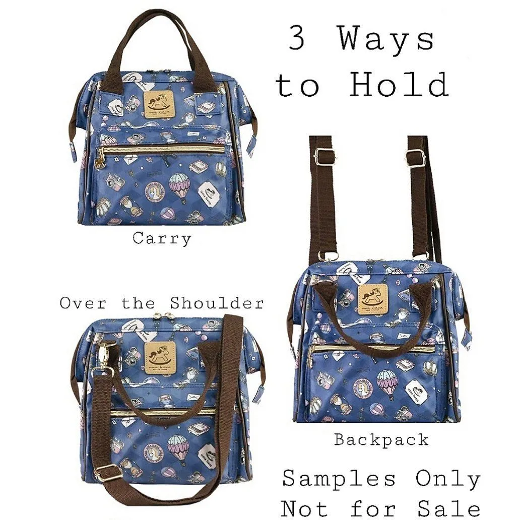 Blue French Bulldog Small Triple Usage Bag