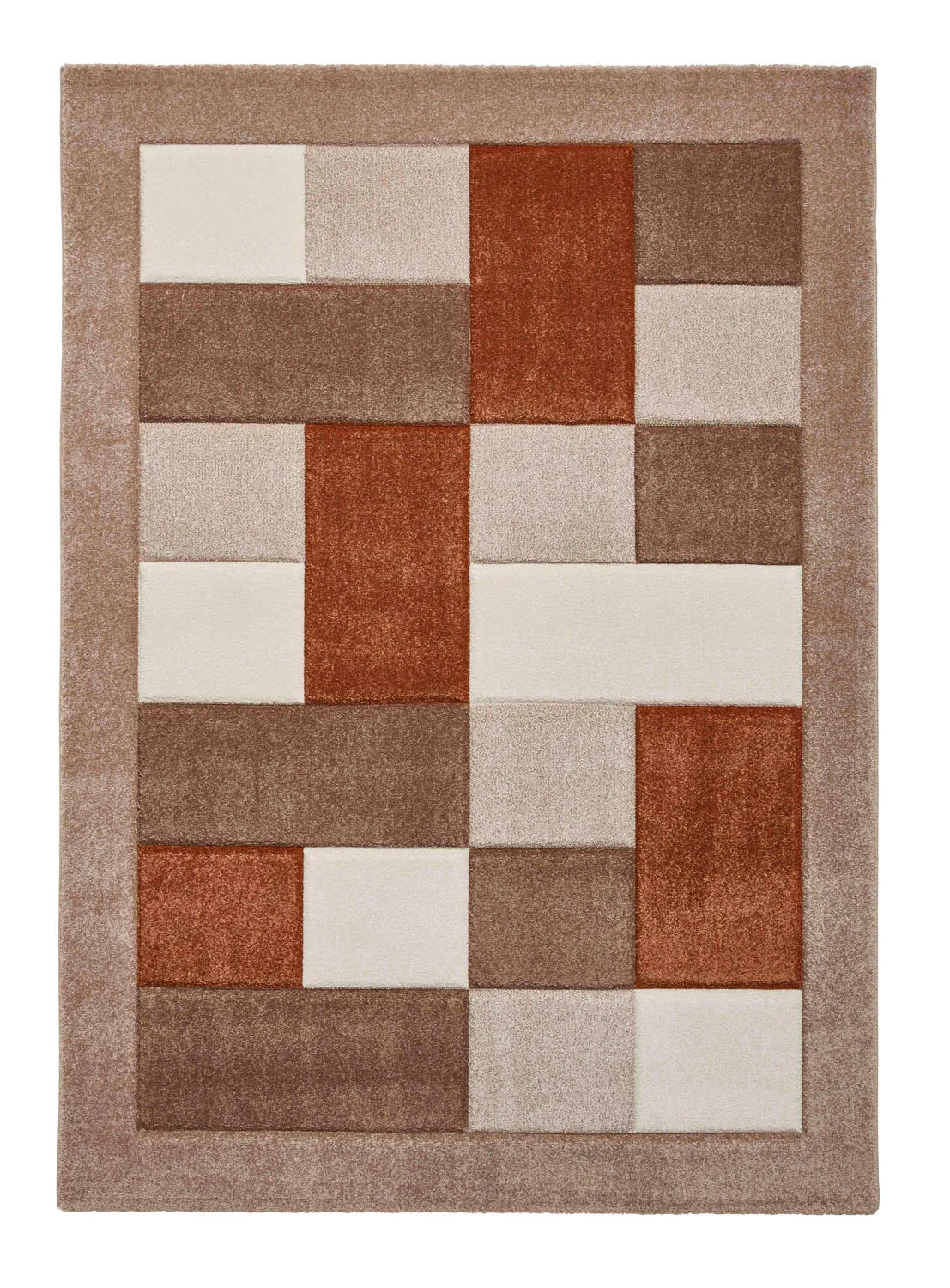 Brooklyn BRK04 Beige/Terracotta Rug