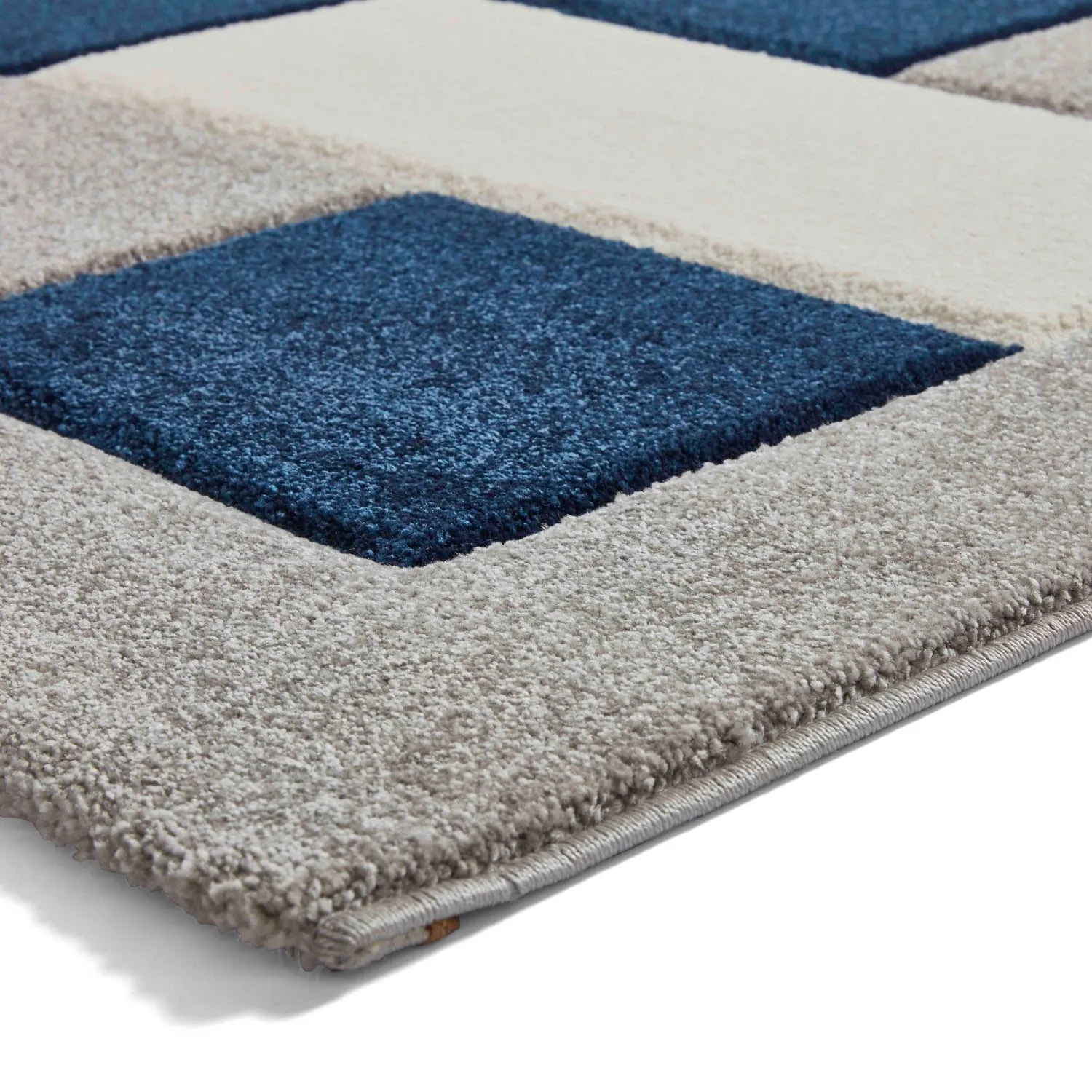 Brooklyn BRK04 Grey/Navy Rug