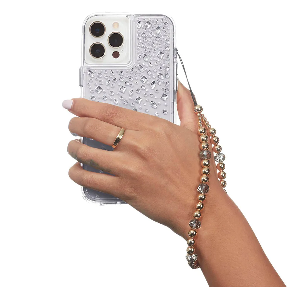Case-Mate Universal Beaded Wristlet - Golden Crystal - Gold/Gray