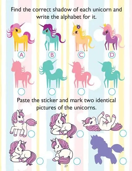 Dreamland Publications My Magical Unicorn Sticker And Activity Books