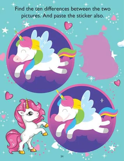 Dreamland Publications My Magical Unicorn Sticker And Activity Books