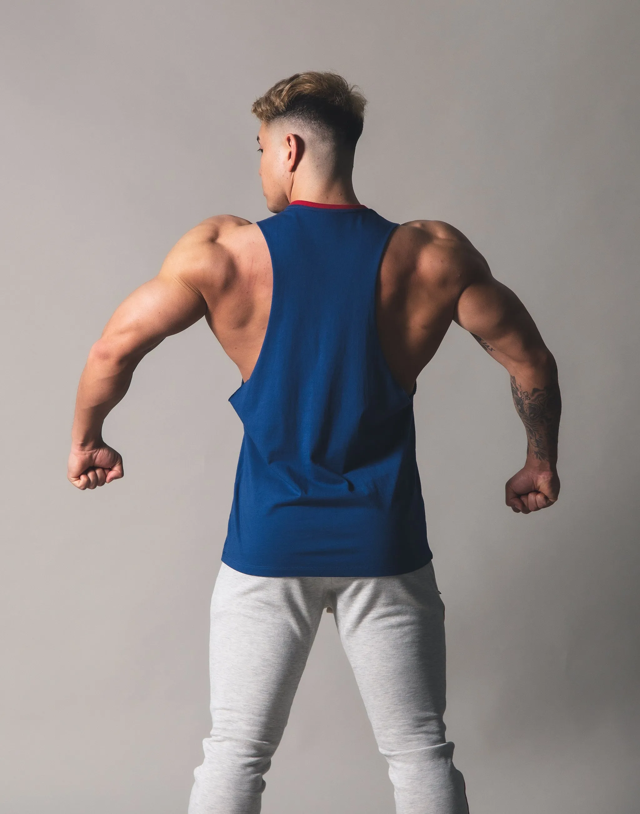 Drop Shoulder Tanktop - Blue