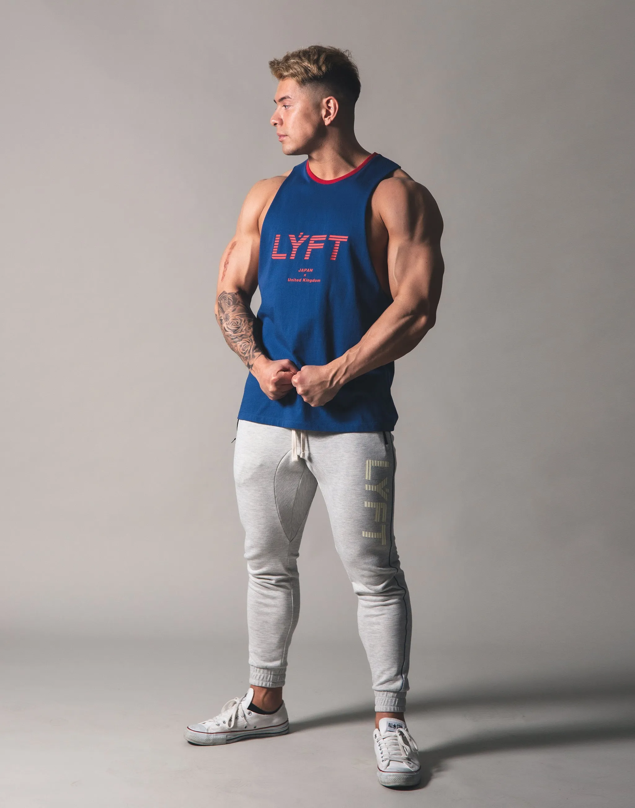 Drop Shoulder Tanktop - Blue