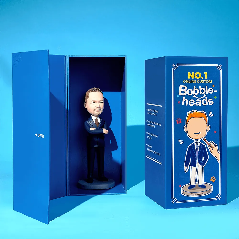 Father's Day Gifts Sitting Dad Custom Bobblehead with Text