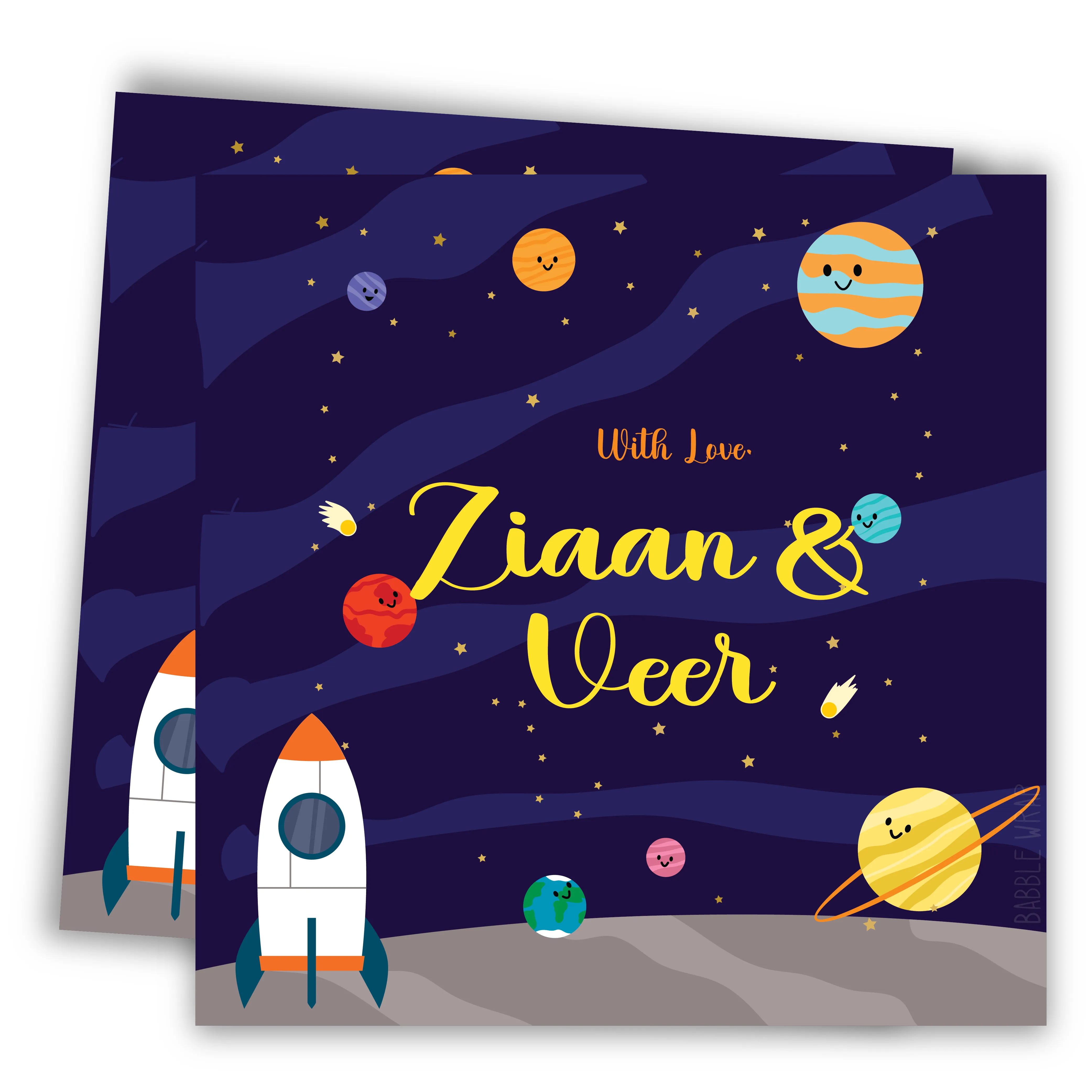 Gift Tag - Cosmic Cheers (Set of 24)