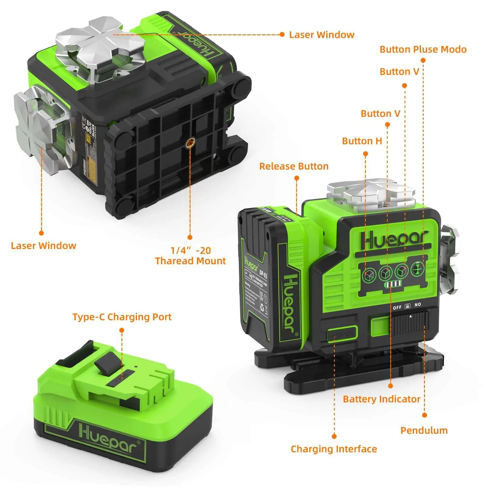 Huepar P03DG Laser Level