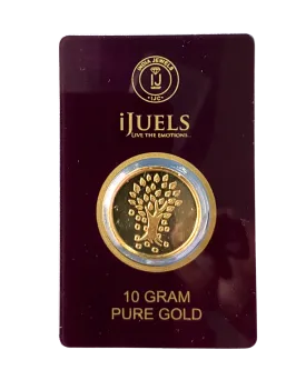 iJuels 10 gram pure gold coin 995 with certificate
