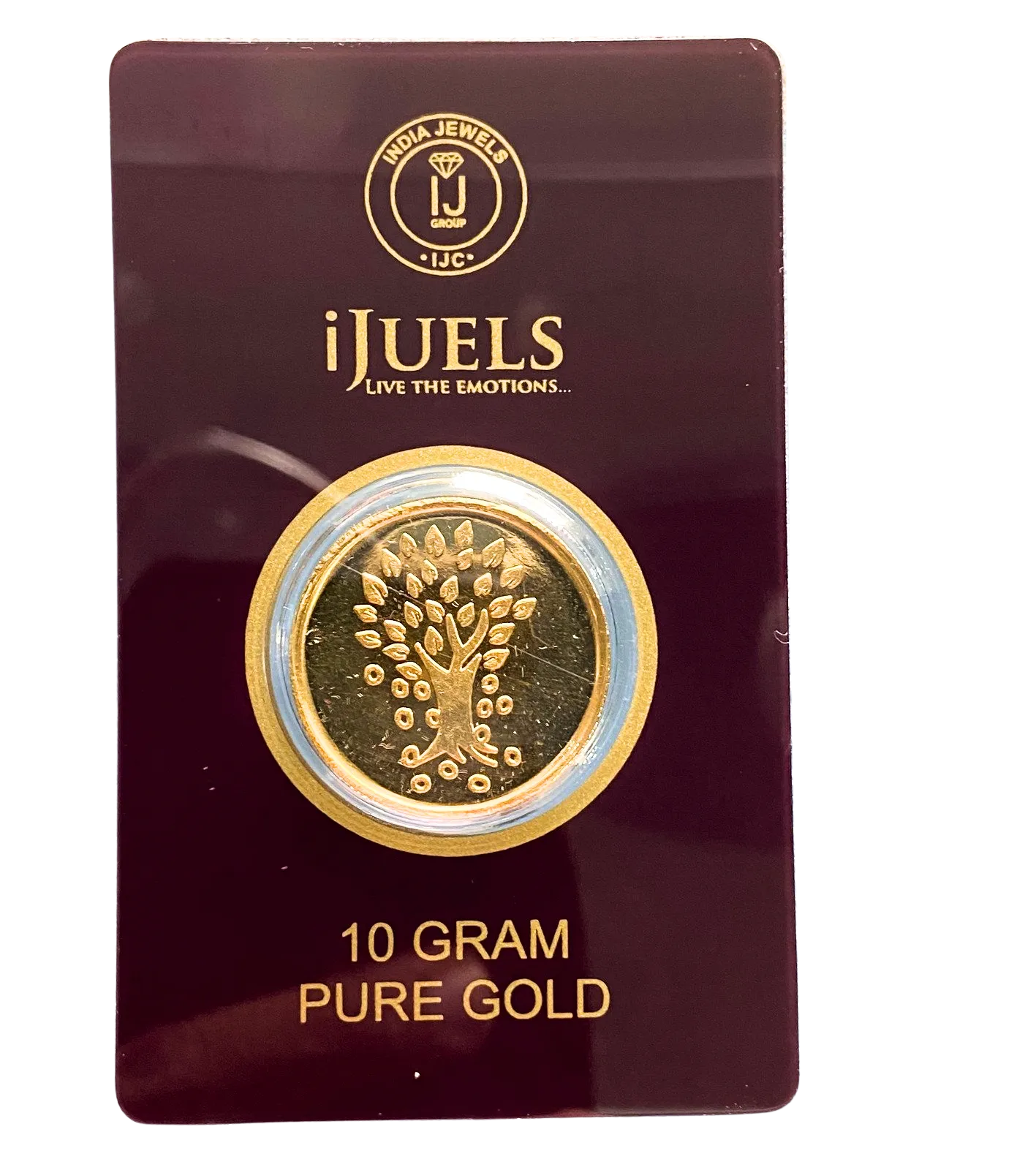 iJuels 10 gram pure gold coin 995 with certificate