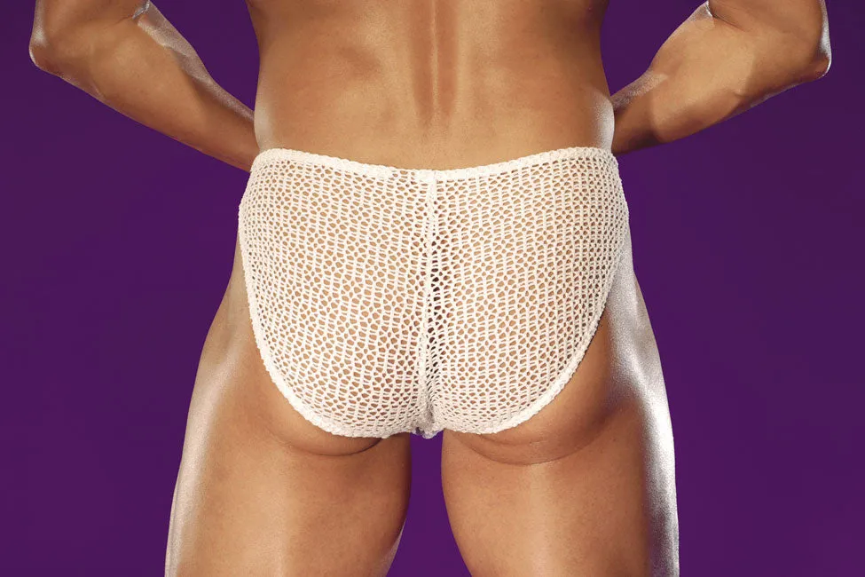 Lace Crochet Wonder Bikini - See through Underwear - Small Closeout