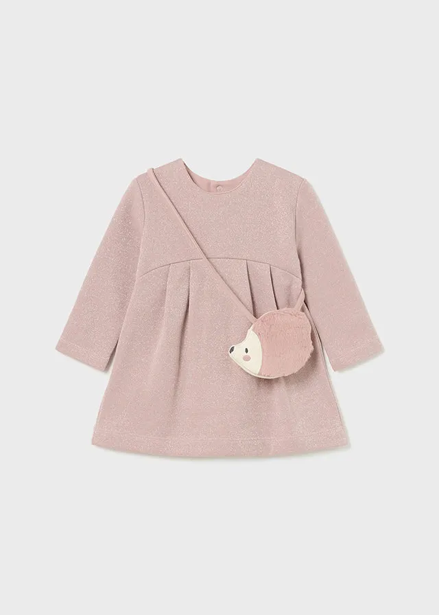 Mayoral 2915 090 - Blush Sparkle Dress with Bag