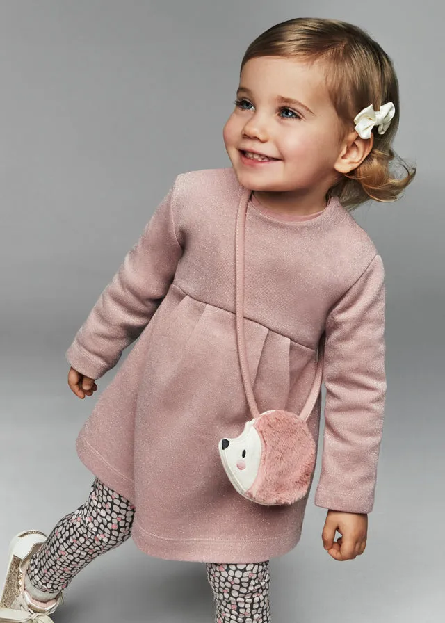 Mayoral 2915 090 - Blush Sparkle Dress with Bag