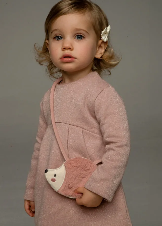 Mayoral 2915 090 - Blush Sparkle Dress with Bag