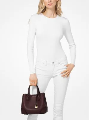 Mercer Gallery Small Pebbled Leather Satchel