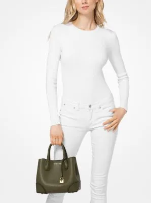 Mercer Gallery Small Pebbled Leather Satchel