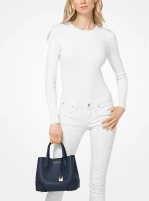 Mercer Gallery Small Pebbled Leather Satchel