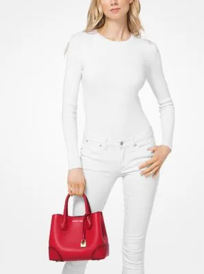 Mercer Gallery Small Pebbled Leather Satchel