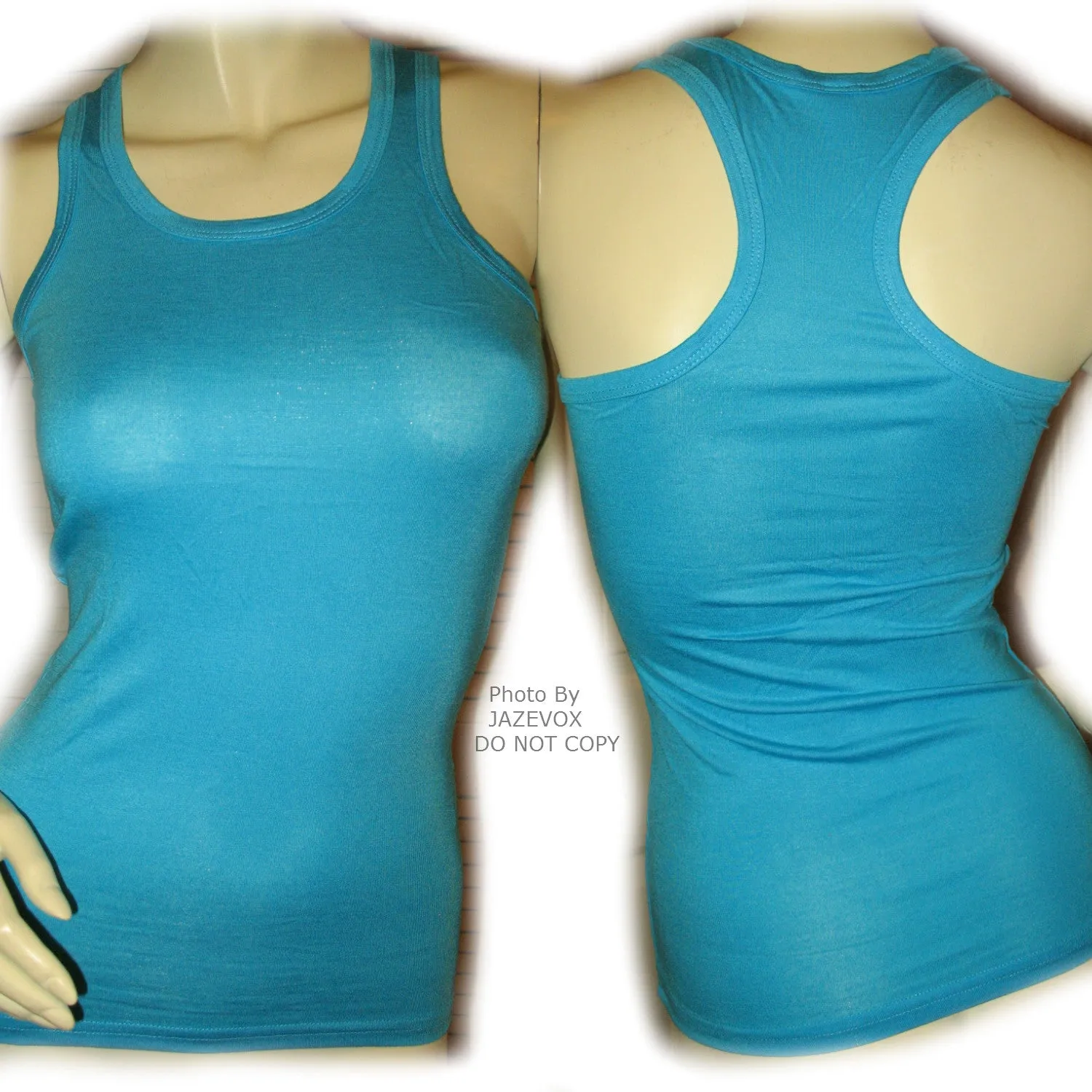 NEW Womens Solid Color Plain SLEEVELESS TANK TOP Racerback Shirt Summer Tops Clothes Clothing