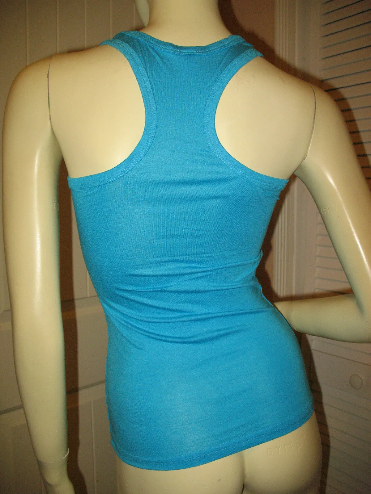 NEW Womens Solid Color Plain SLEEVELESS TANK TOP Racerback Shirt Summer Tops Clothes Clothing