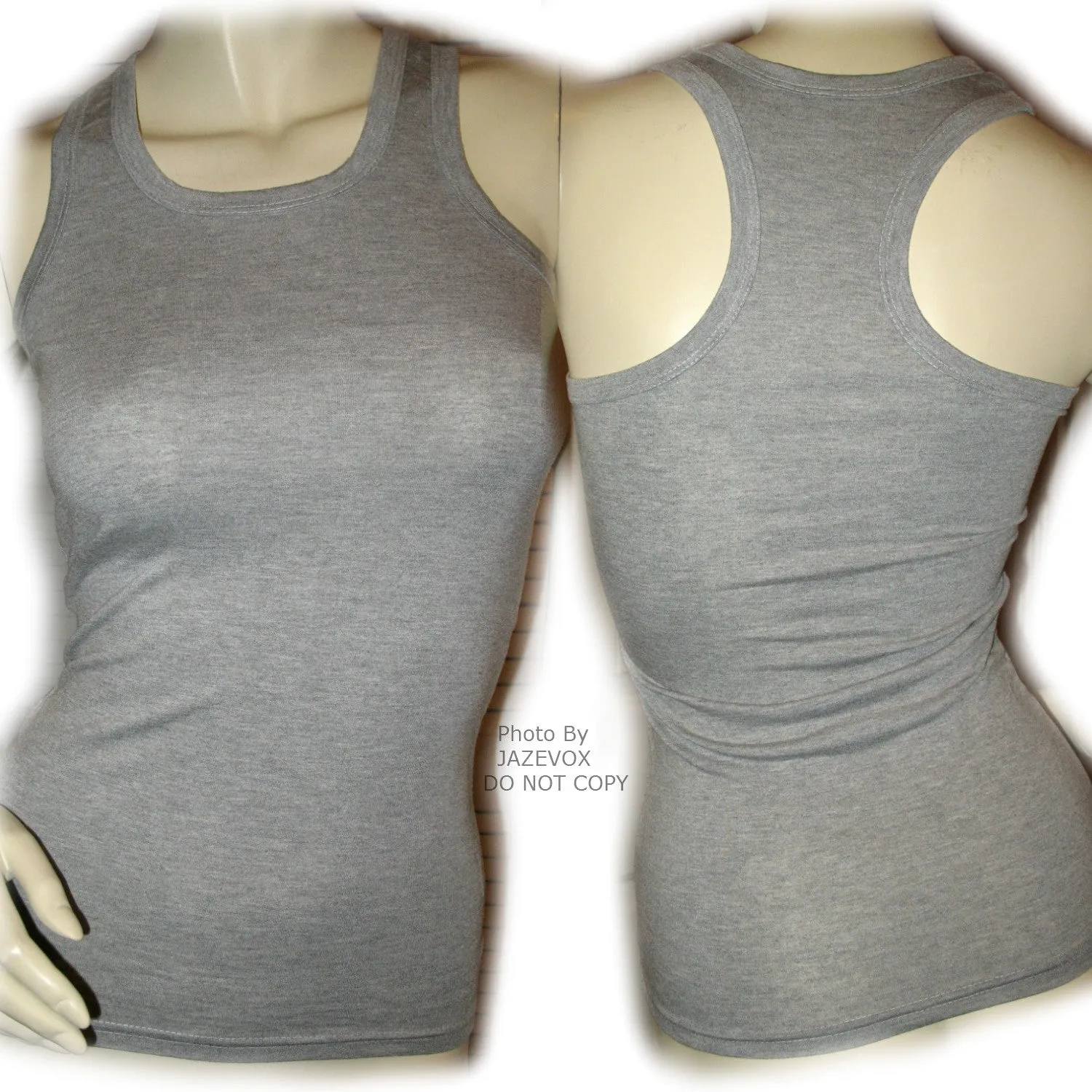 NEW Womens Solid Color Plain SLEEVELESS TANK TOP Racerback Shirt Summer Tops Clothes Clothing
