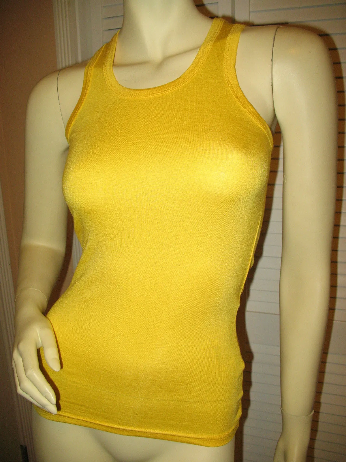 NEW Womens Solid Color Plain SLEEVELESS TANK TOP Racerback Shirt Summer Tops Clothes Clothing