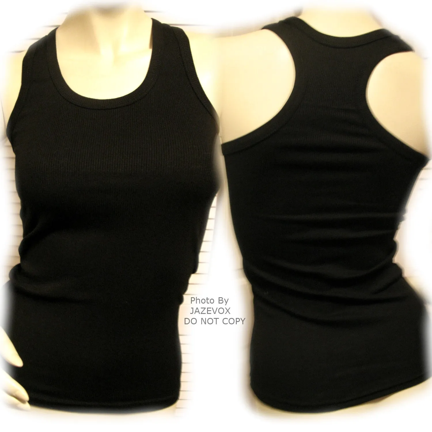 NEW Womens Solid Colored SLEEVELESS Ribbed TANK TOP Racerback Shirt Summer Tops Clothes Clothing