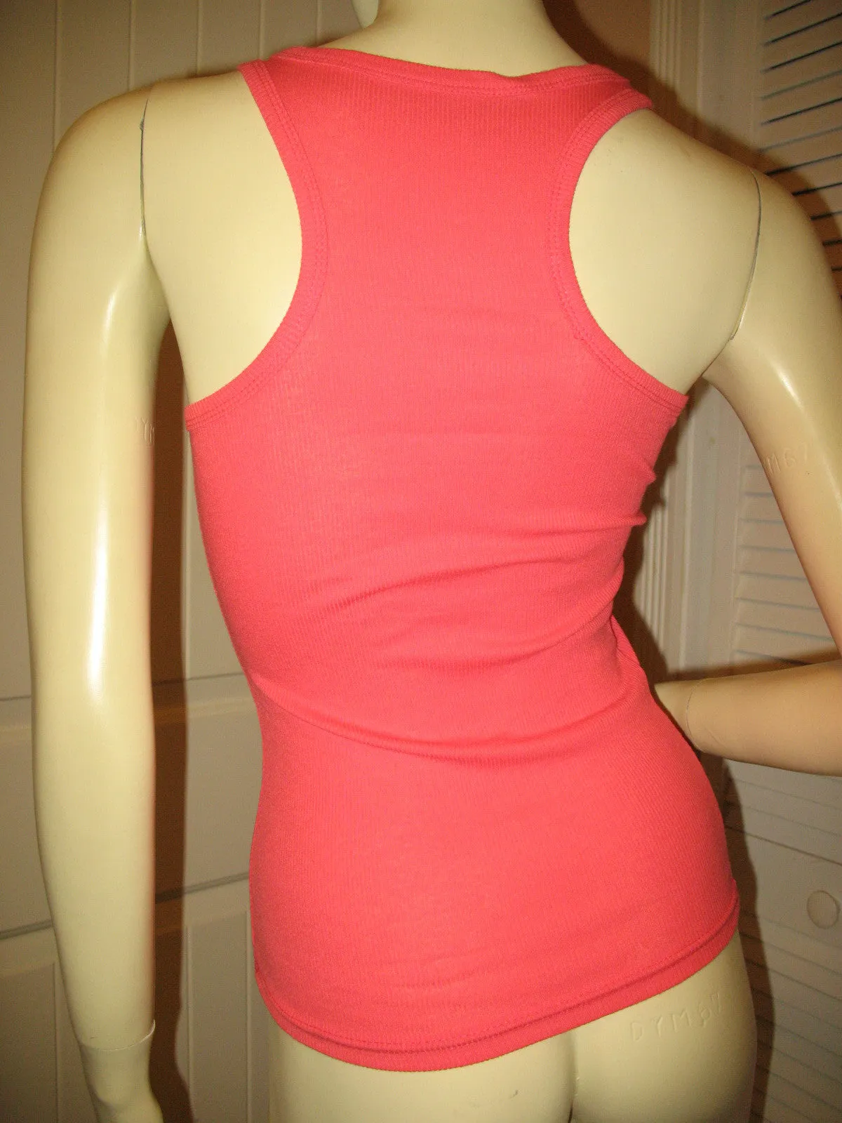 NEW Womens Solid Colored SLEEVELESS Ribbed TANK TOP Racerback Shirt Summer Tops Clothes Clothing