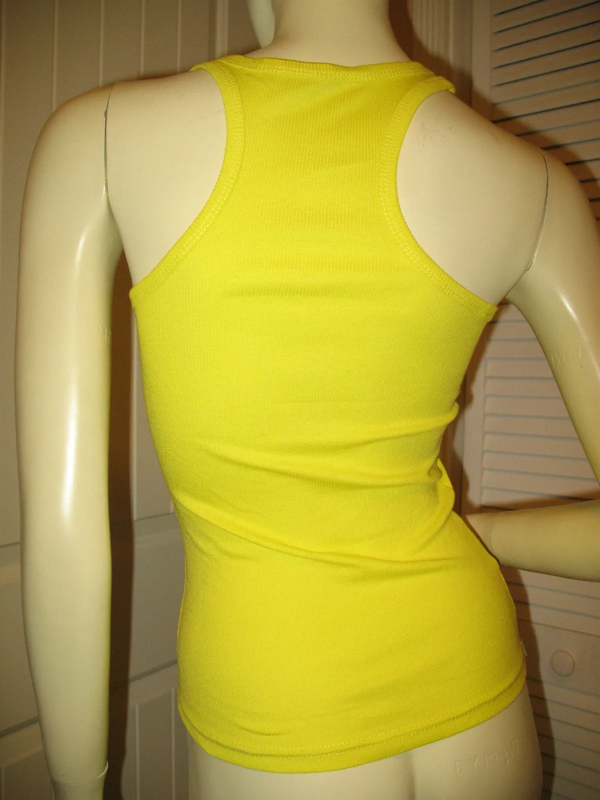 NEW Womens Solid Colored SLEEVELESS Ribbed TANK TOP Racerback Shirt Summer Tops Clothes Clothing