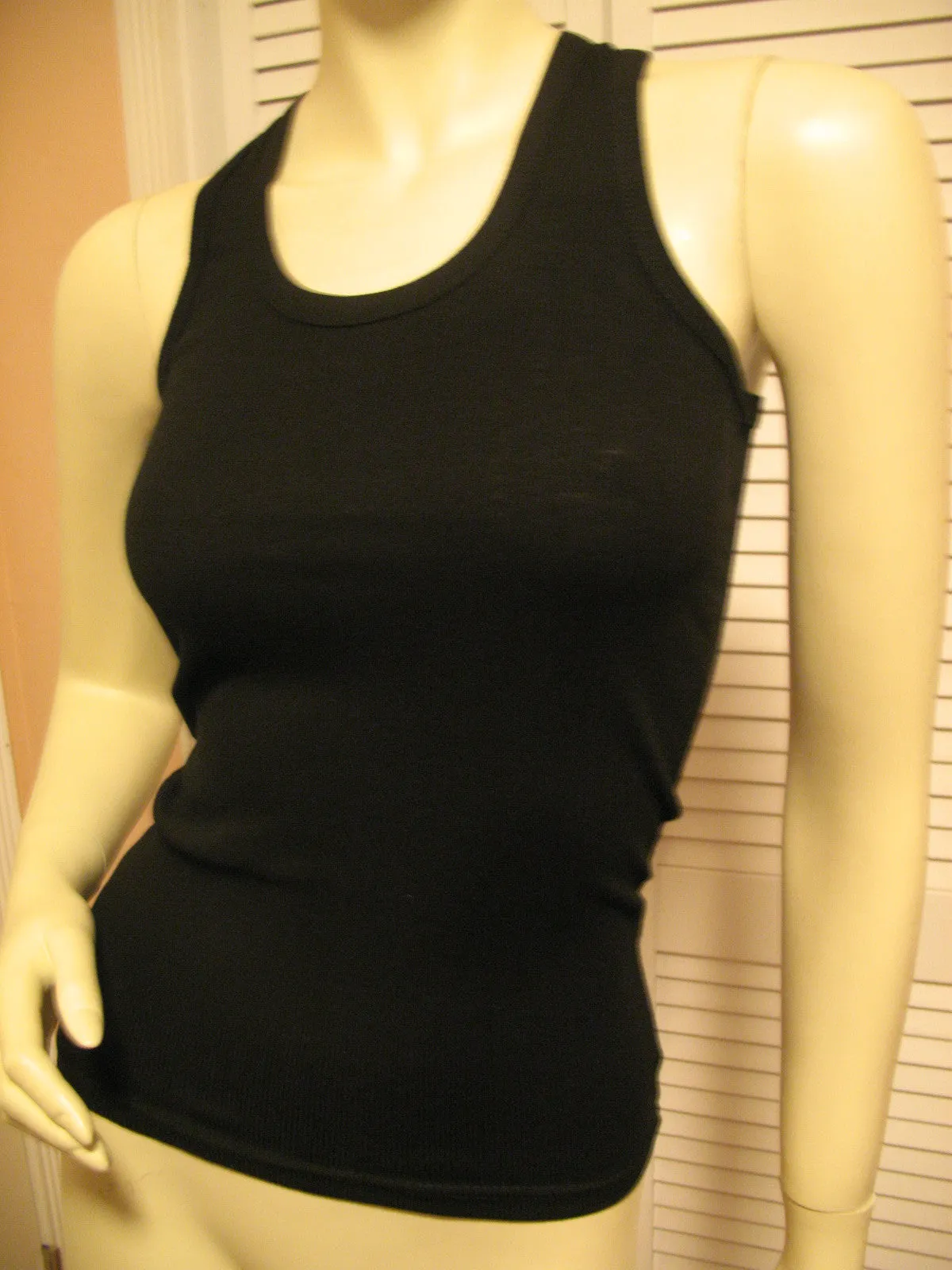 NEW Womens Solid Colored SLEEVELESS Ribbed TANK TOP Racerback Shirt Summer Tops Clothes Clothing