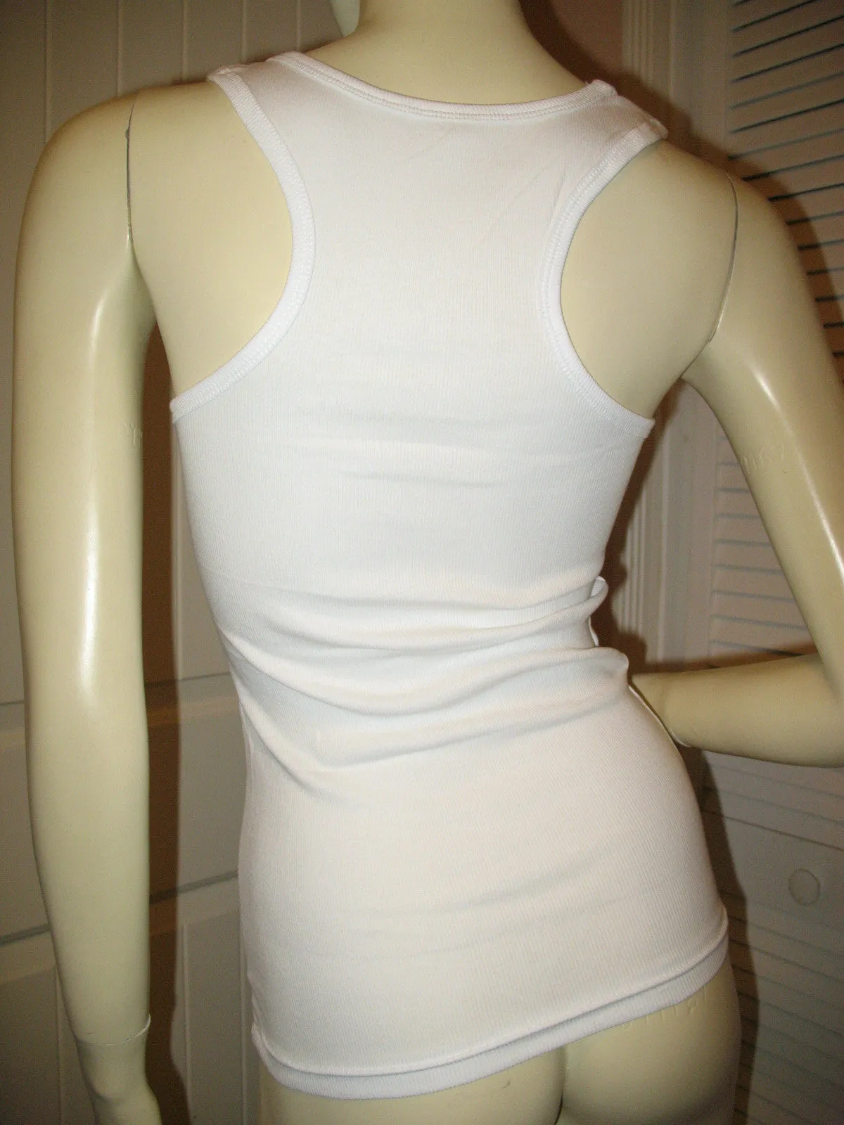NEW Womens Solid Colored SLEEVELESS Ribbed TANK TOP Racerback Shirt Summer Tops Clothes Clothing