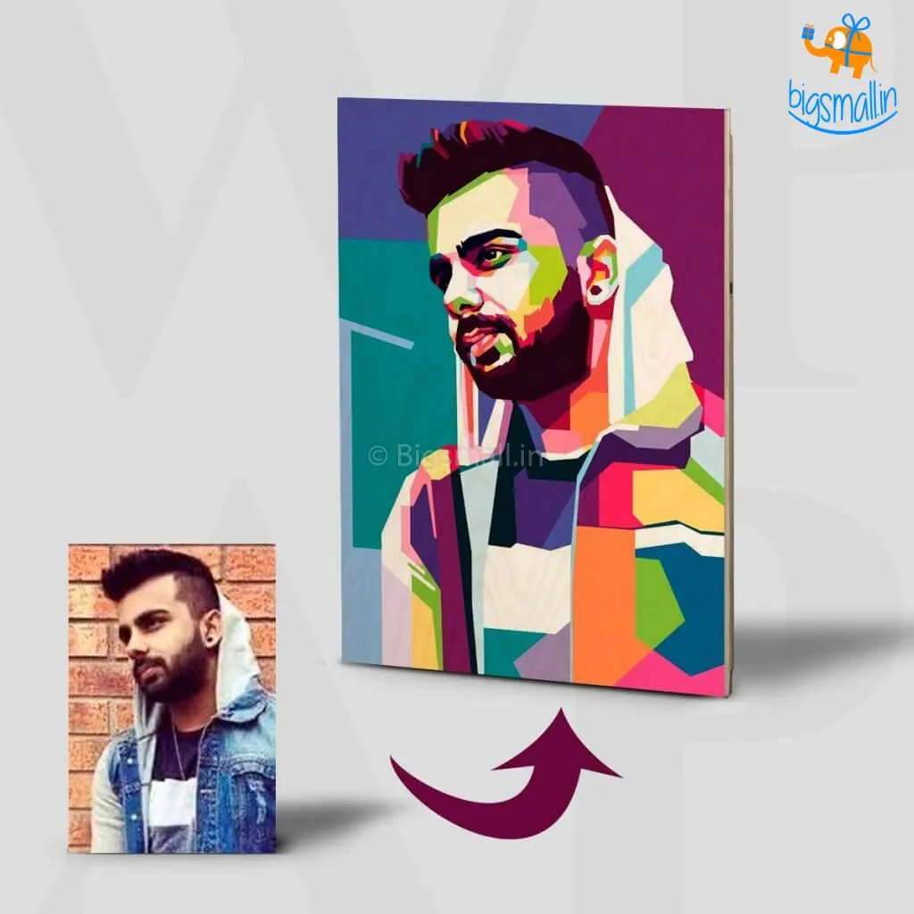 Personalized Pop Art Wooden Frame - Single Face | COD not available