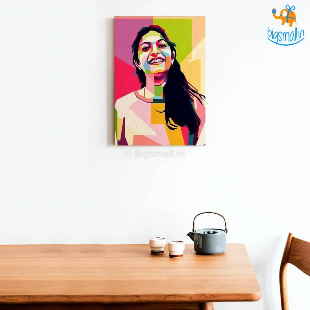 Personalized Pop Art Wooden Frame - Single Face | COD not available