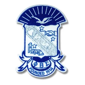 Phi Beta Sigma ΦΒΣ Chenille Shield Embroidery Patch