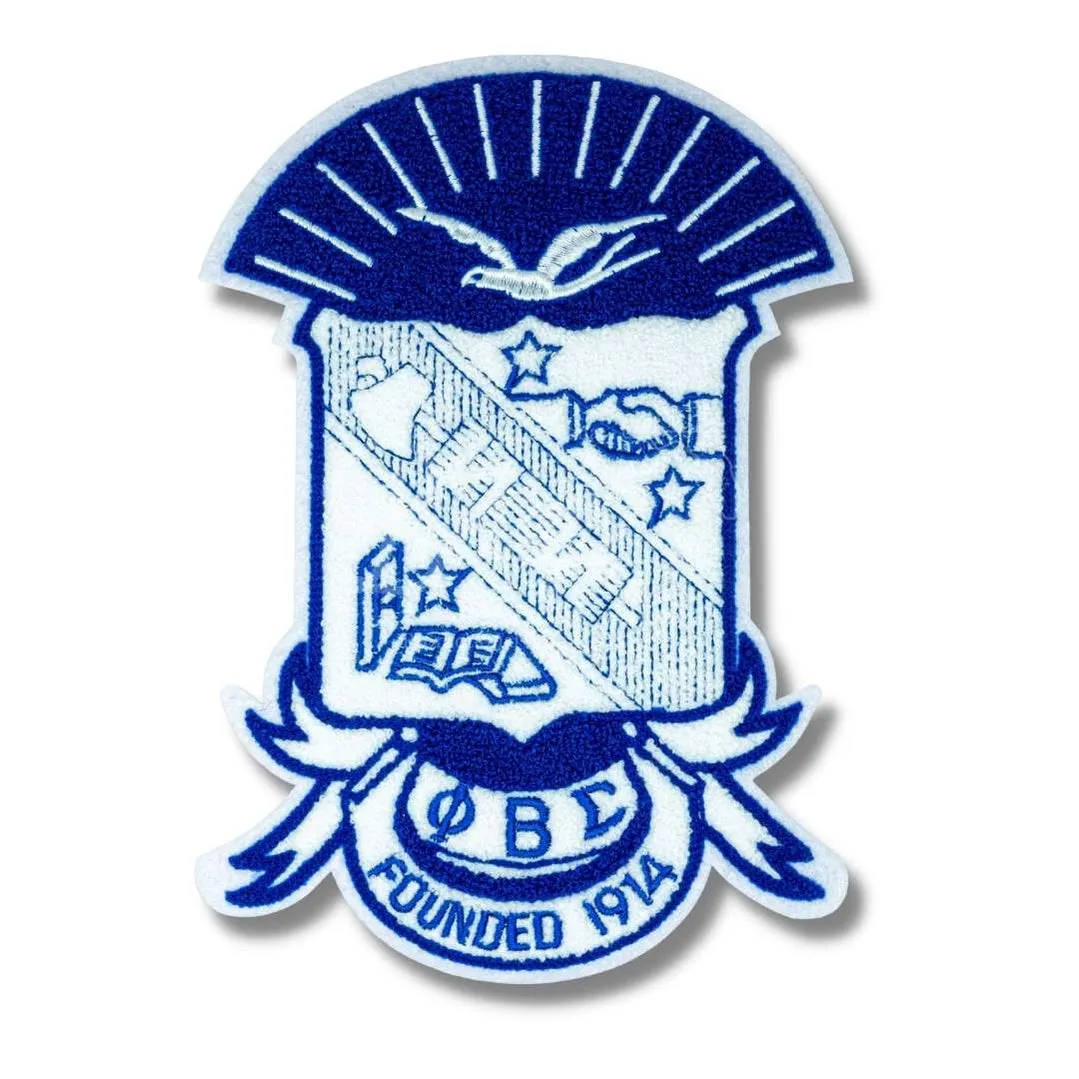 Phi Beta Sigma ΦΒΣ Chenille Shield Embroidery Patch