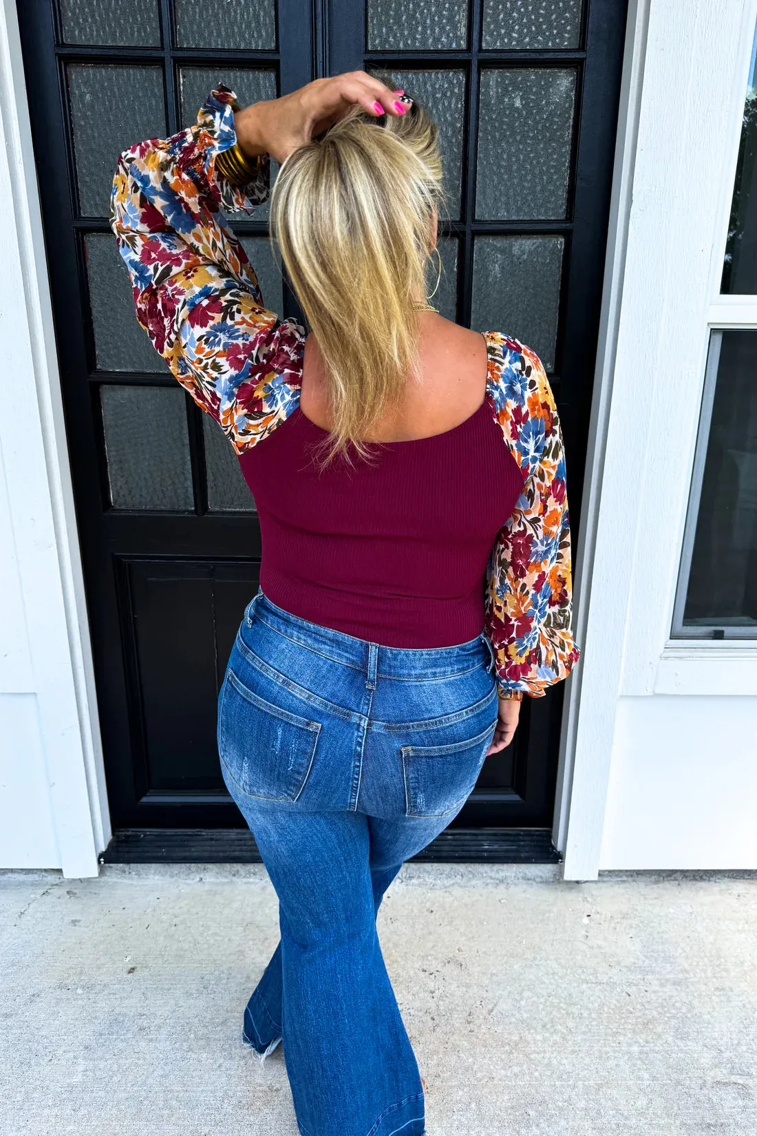 {Pre-Order} Autumn Blooms Bodysuit HALF PAYMENT DUE NOW, HALF DUE ON ARRIVAL*