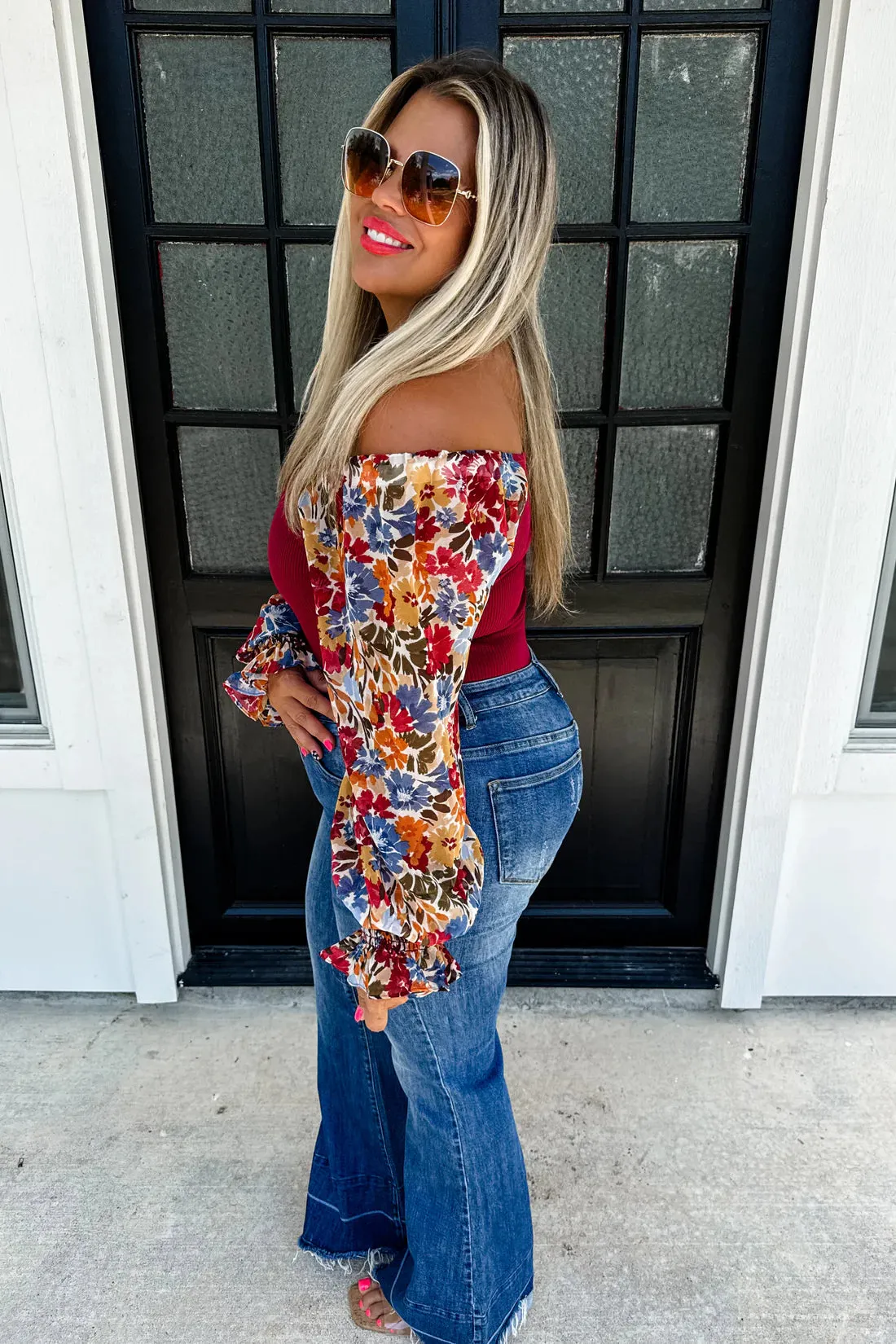 {Pre-Order} Autumn Blooms Bodysuit HALF PAYMENT DUE NOW, HALF DUE ON ARRIVAL*