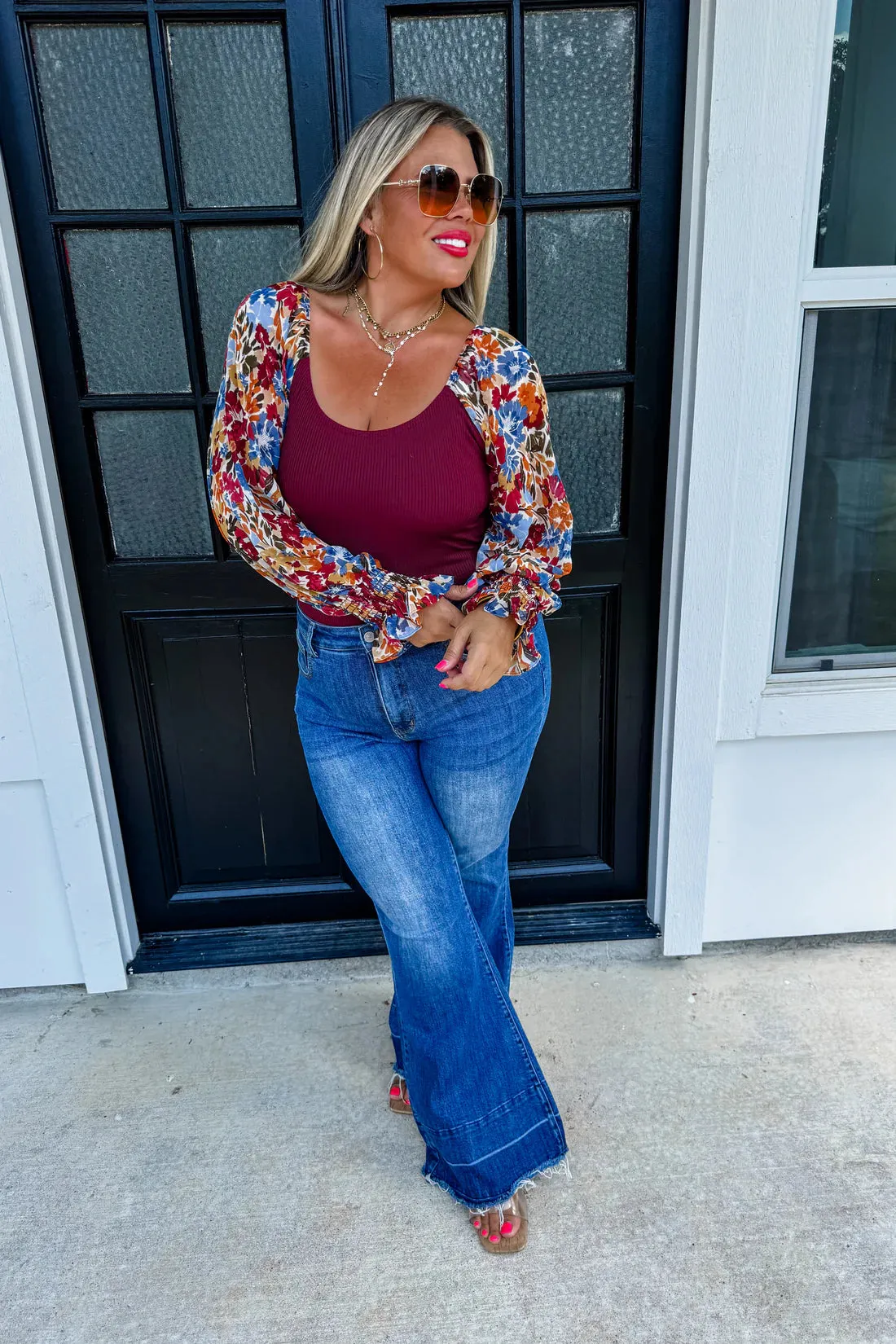 {Pre-Order} Autumn Blooms Bodysuit HALF PAYMENT DUE NOW, HALF DUE ON ARRIVAL*