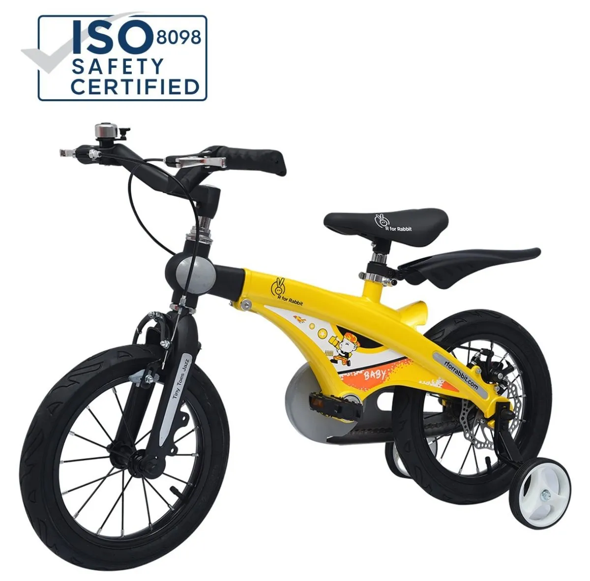 R for Rabbit Tiny Toes Jazz Bicycle I 14 Inch- Yellow