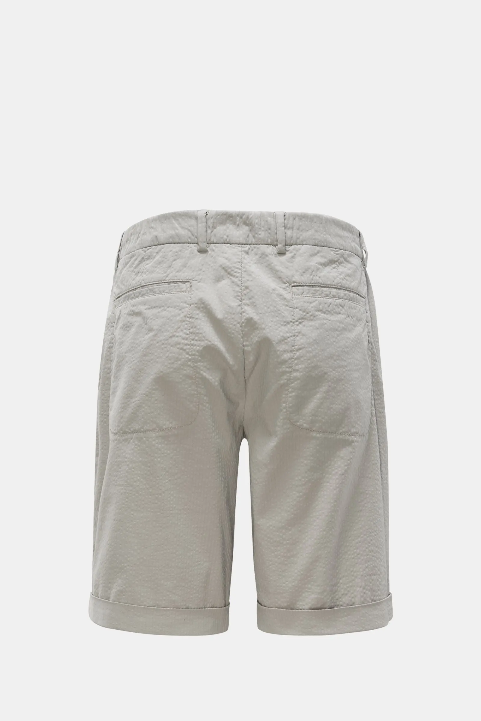 Seersucker Bermuda Shorts | Grey