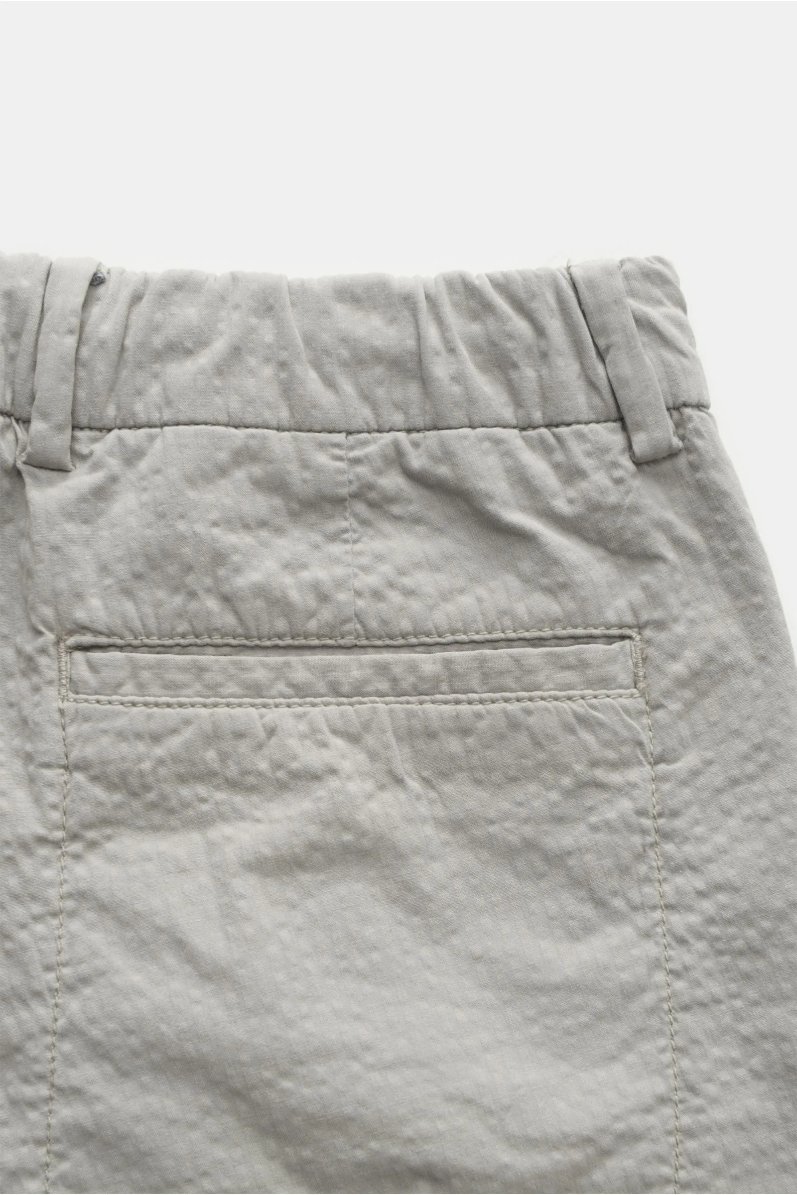 Seersucker Bermuda Shorts | Grey