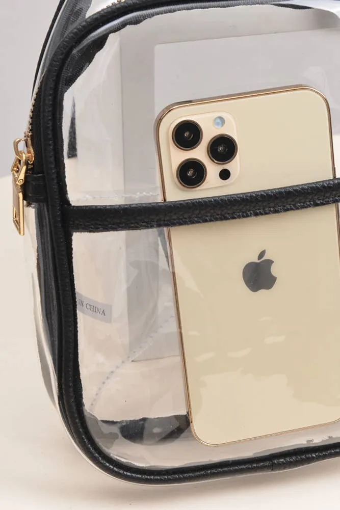 White Clear Stadium Sling Bag
